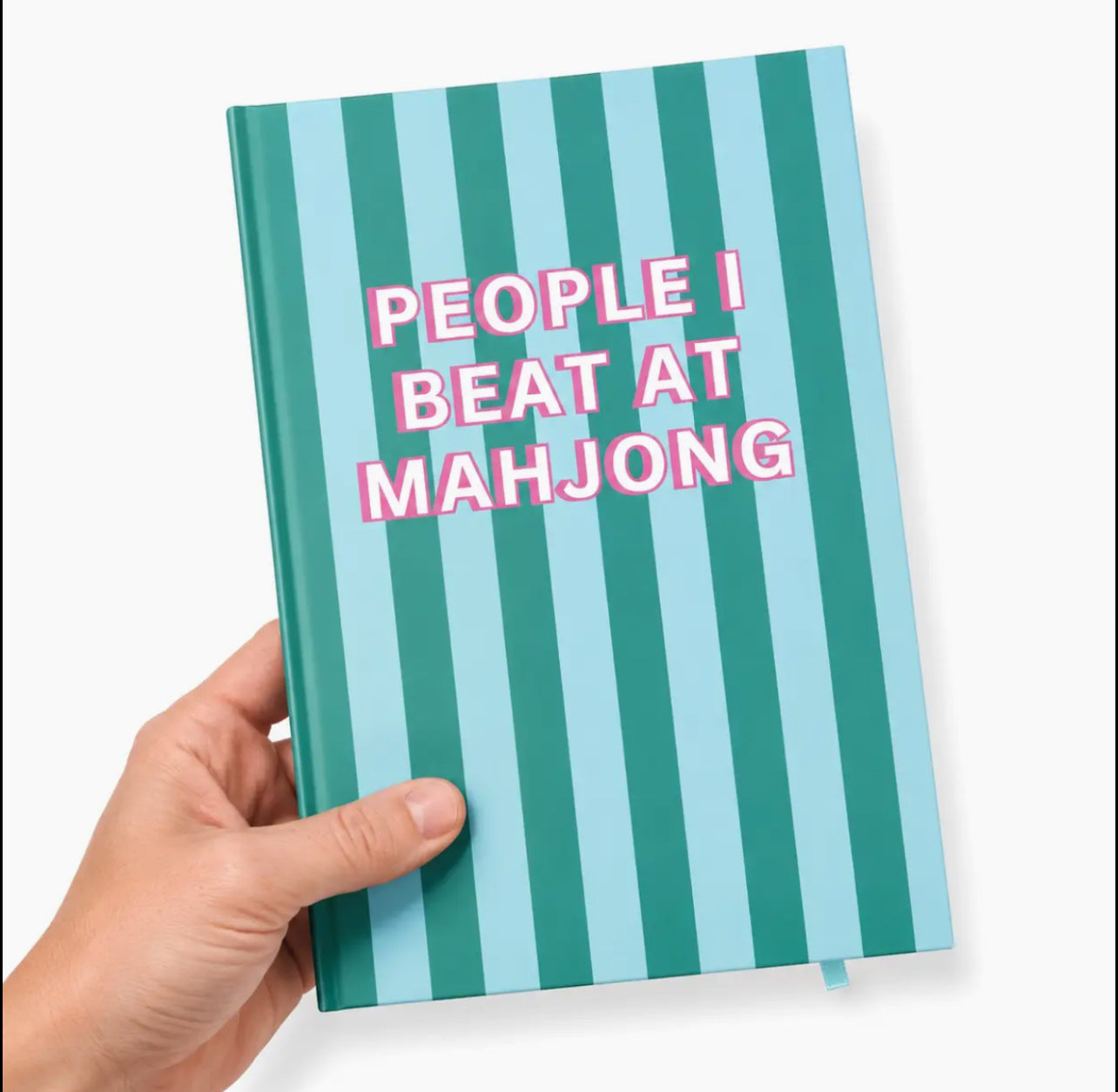 People I Beat at Mahjong Notebook- Teal