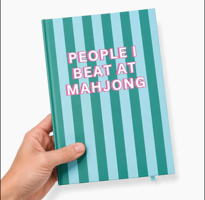 People I Beat at Mahjong Notebook- Teal