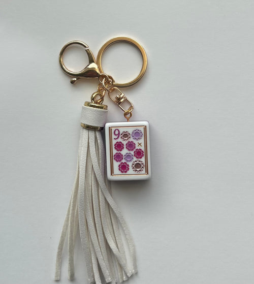 “Precious Mahj” 9 Dot Keychain