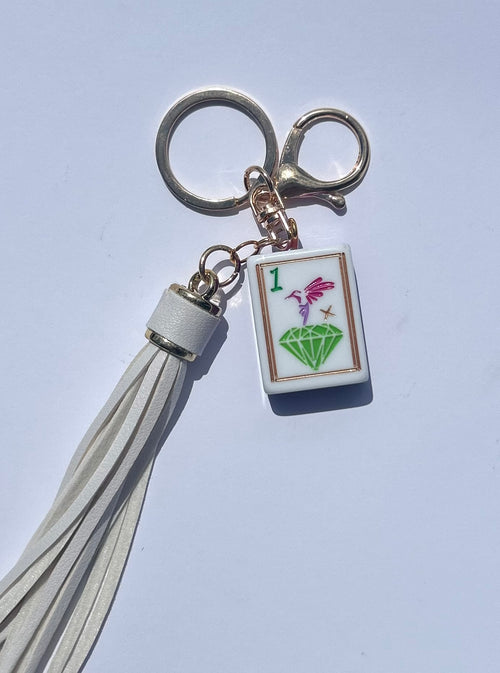 “Precious Mahj” Bird bam keychain