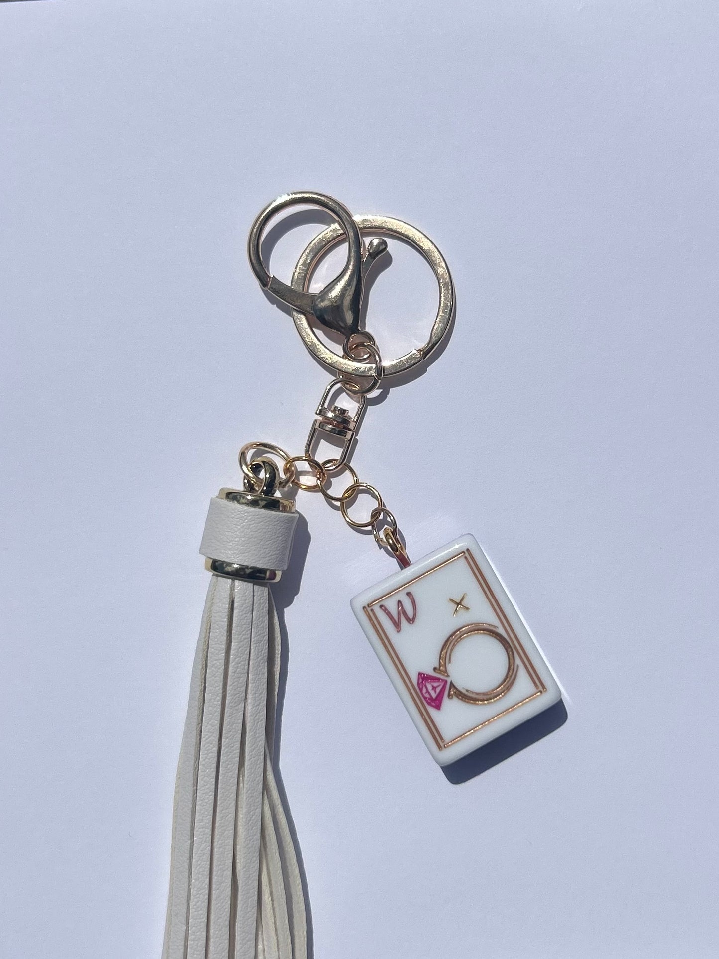 “Precious Mahj” W keychain